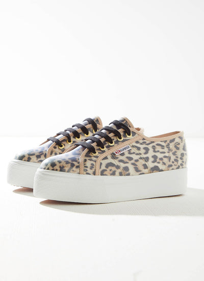 2790- Cotransprent Printed Sneaker - A1S Beige/ jaguar